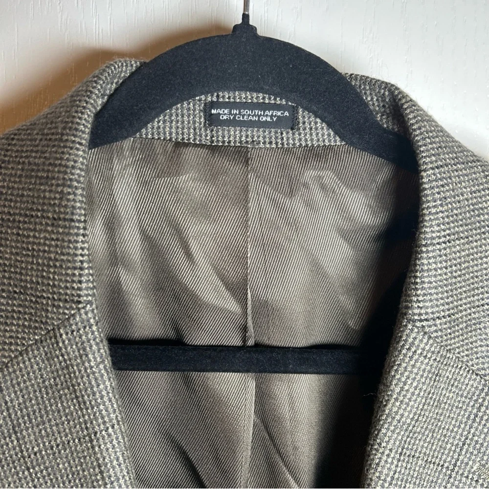 OSCAR DE LARENTA 48 Regular Men’s Tweed Blazer/Jacket Gray
